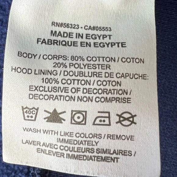 Nike All Over Swoosh Printed Pullover Hoodie Blue Size Medium - Picture 11 of 12